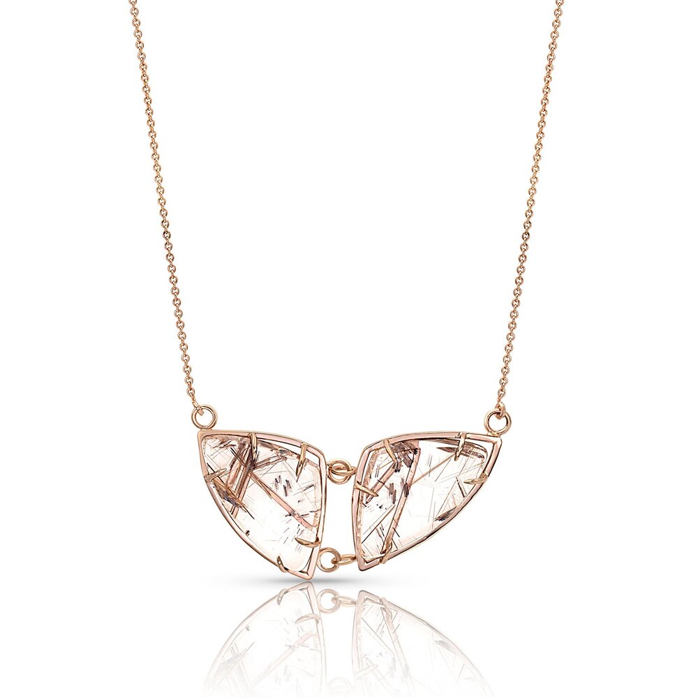 Dael Rutilated Quartz Necklace featured in JCK