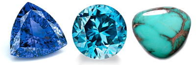 Birthstone Of The Month: Blue Zircon, Tanzanite, and Turquoise